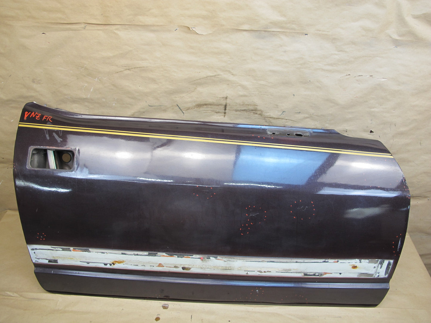 79-83 Datsun Nissan 280ZX S130 2+0 Right Passenger Door Shell Panel Brown OEM