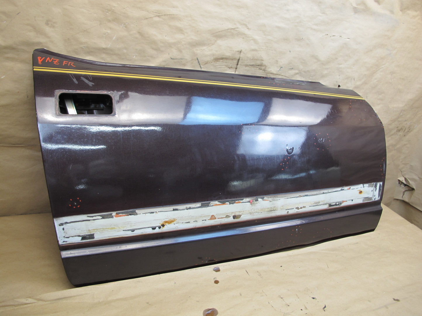 79-83 Datsun Nissan 280ZX S130 2+0 Right Passenger Door Shell Panel Brown OEM