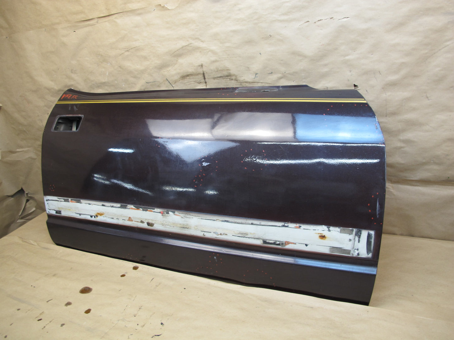 79-83 Datsun Nissan 280ZX S130 2+0 Right Passenger Door Shell Panel Brown OEM