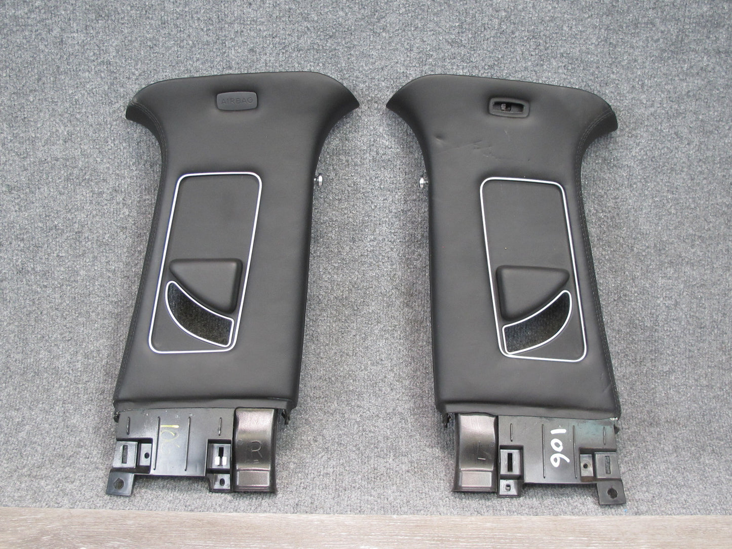2006-2012 Bentley Flying Spur Right & Left Side B Pillar Upper Trim Cover Set