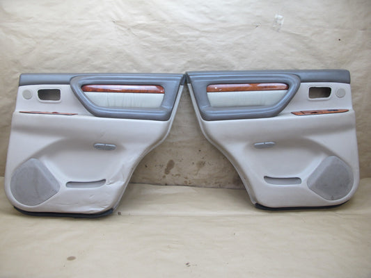 1998-2002 Lexus J100 LX470 Rear Left & Right Side Door Interior Panel Trim Set