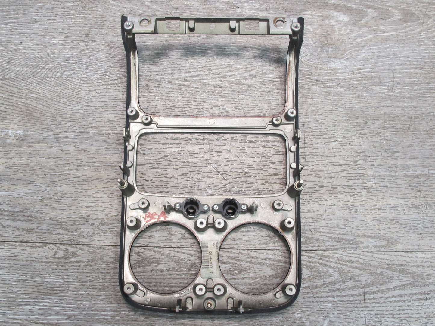 03-10 Bentley Continental GT Flying Spur Rear Center Console Trim Bezel Panel