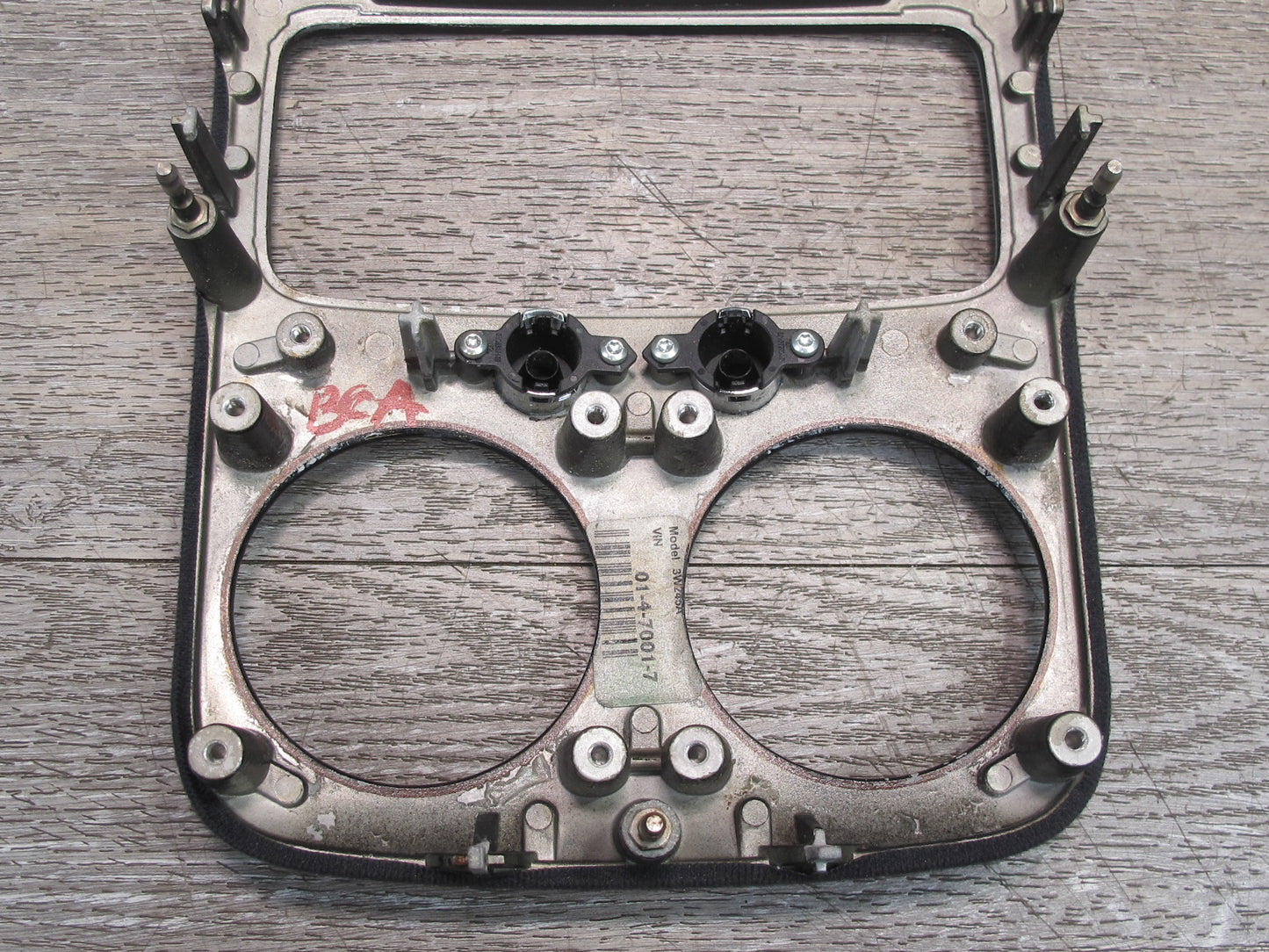 03-10 Bentley Continental GT Flying Spur Rear Center Console Trim Bezel Panel