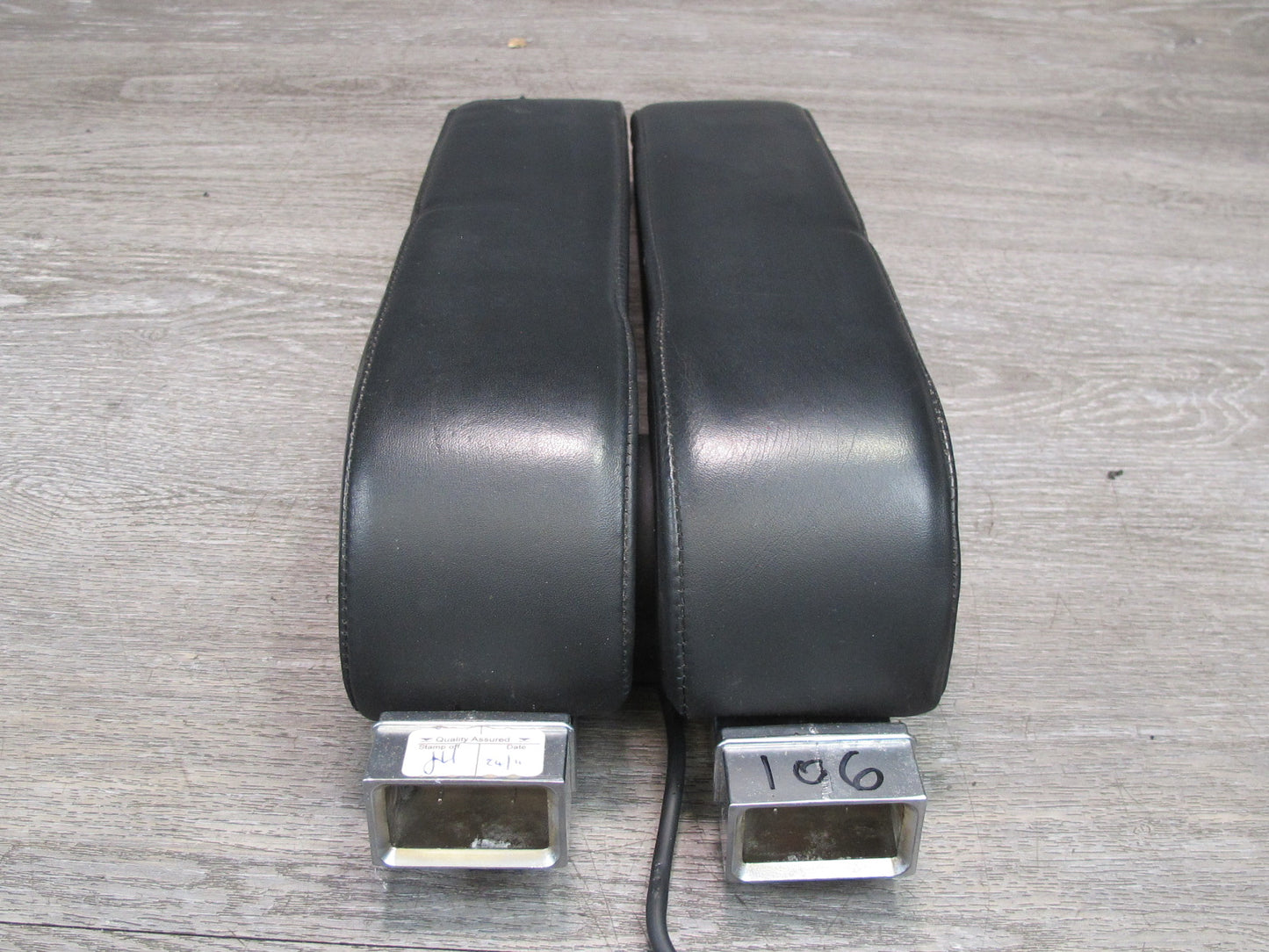06-12 Bentley Continental Flying Spur Center Console Leather Armrest Set of 2