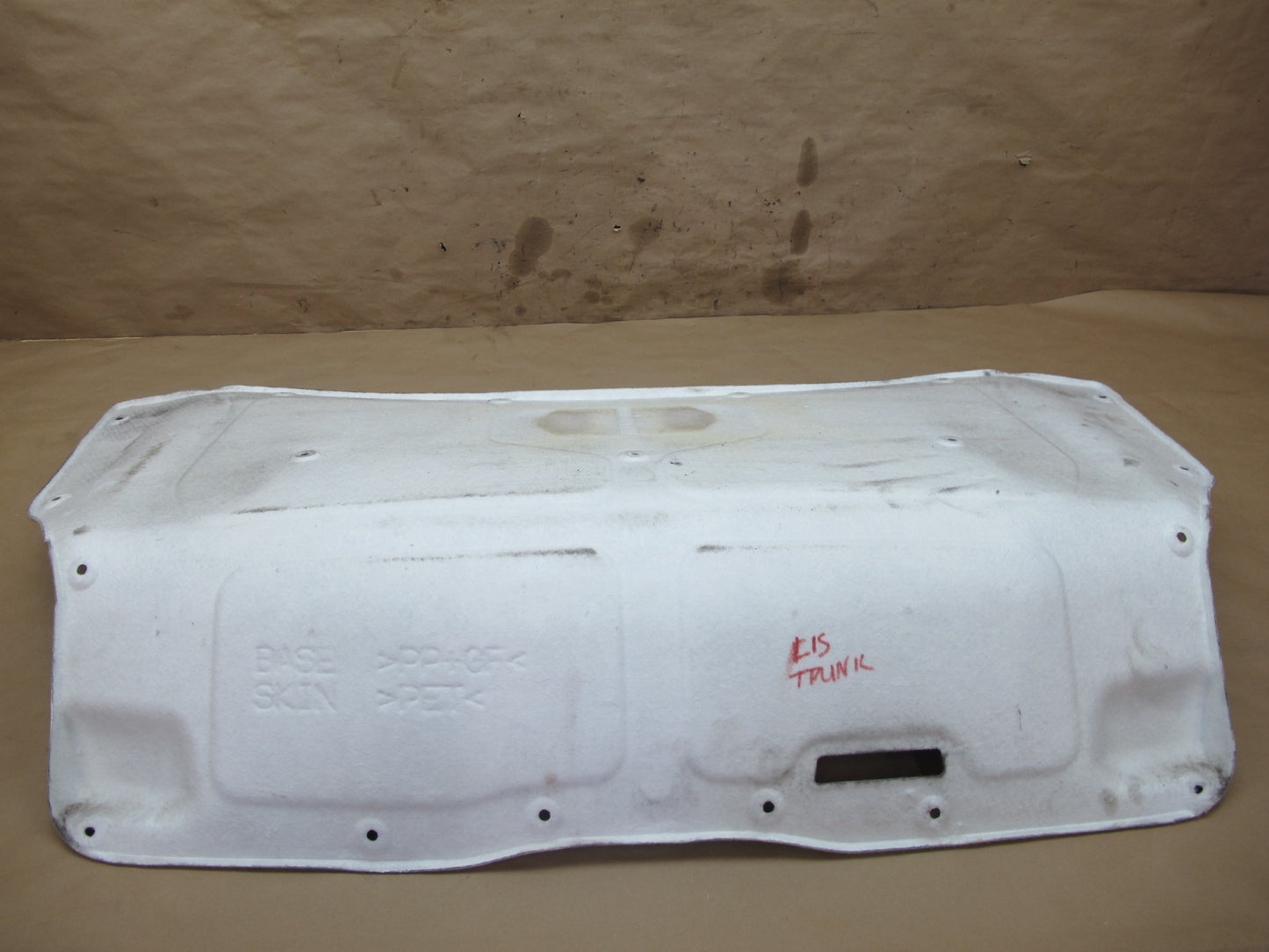 10-11 Lexus IS350 IS250 Convertible Rear Trunk Lid Trim Carpet Liner Panel OEM