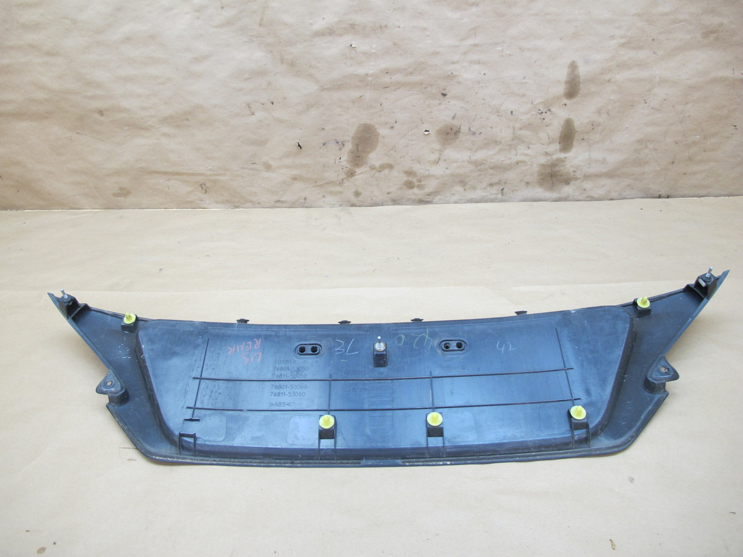 10-15 Lexus IS350 IS250 Convertible Trunk Deck Lid Trim Panel Finish Cover OEM