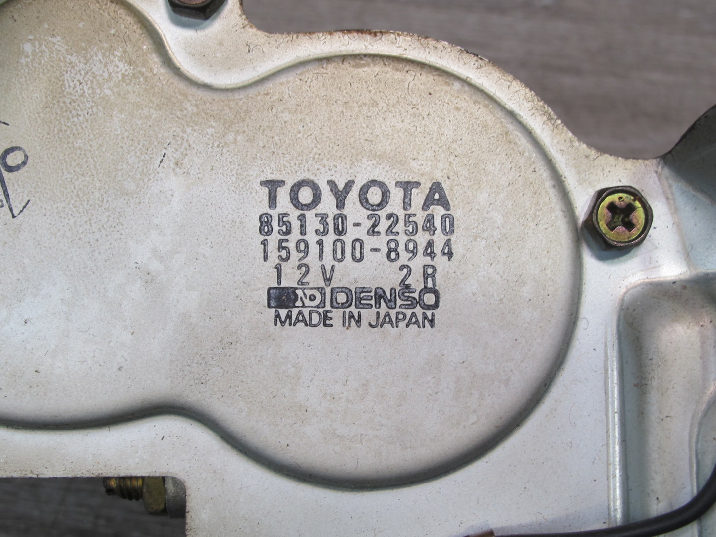 92-96 Toyota Cresta MARK2 JZX90 Rear Windshield Wiper Motor Arm Nozzle Set OEM
