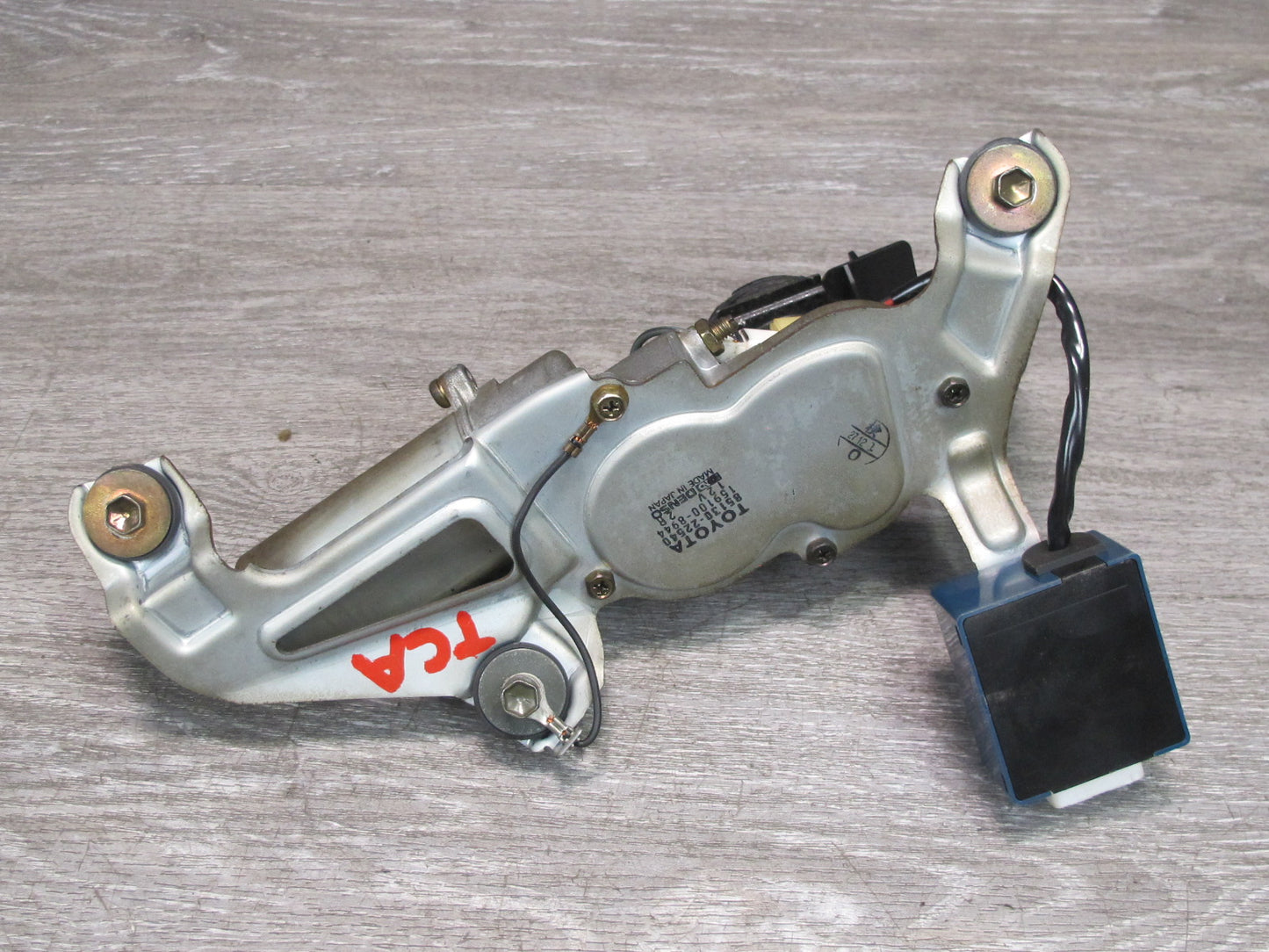 92-96 Toyota Cresta MARK2 JZX90 Rear Windshield Wiper Motor Arm Nozzle Set OEM