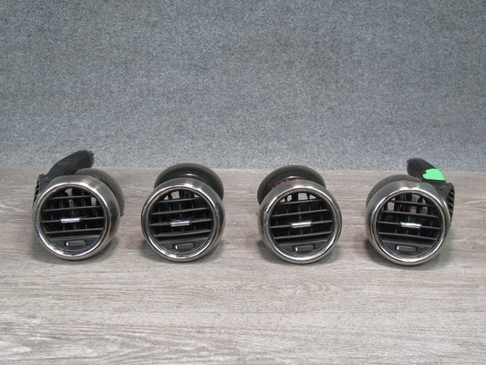 11-12 Fisker Karma Front Dash Left Center Right Air Vent Trim Grille Set OEM
