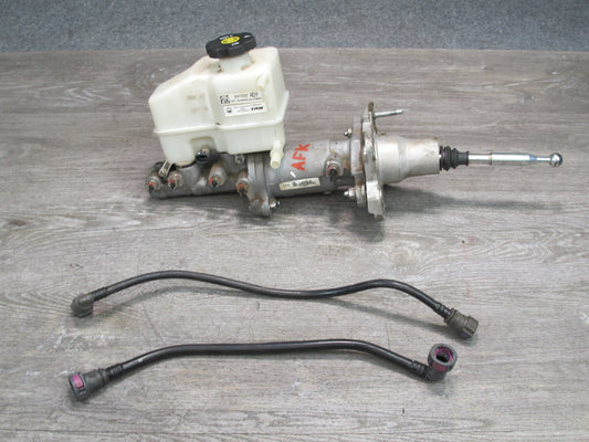 11-12 Fisker Karma Brake Master Cylinder w Tank Reservoir & Hose Pipe Line OEM