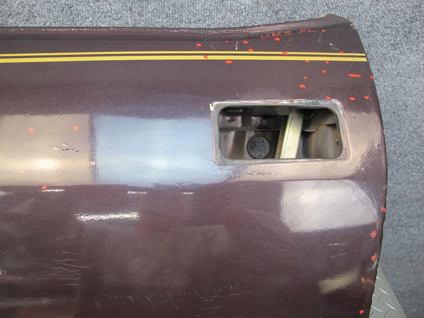 79-83 Datsun Nissan 280ZX S130 2+0 Left Driver Door Shell Panel Brown OEM