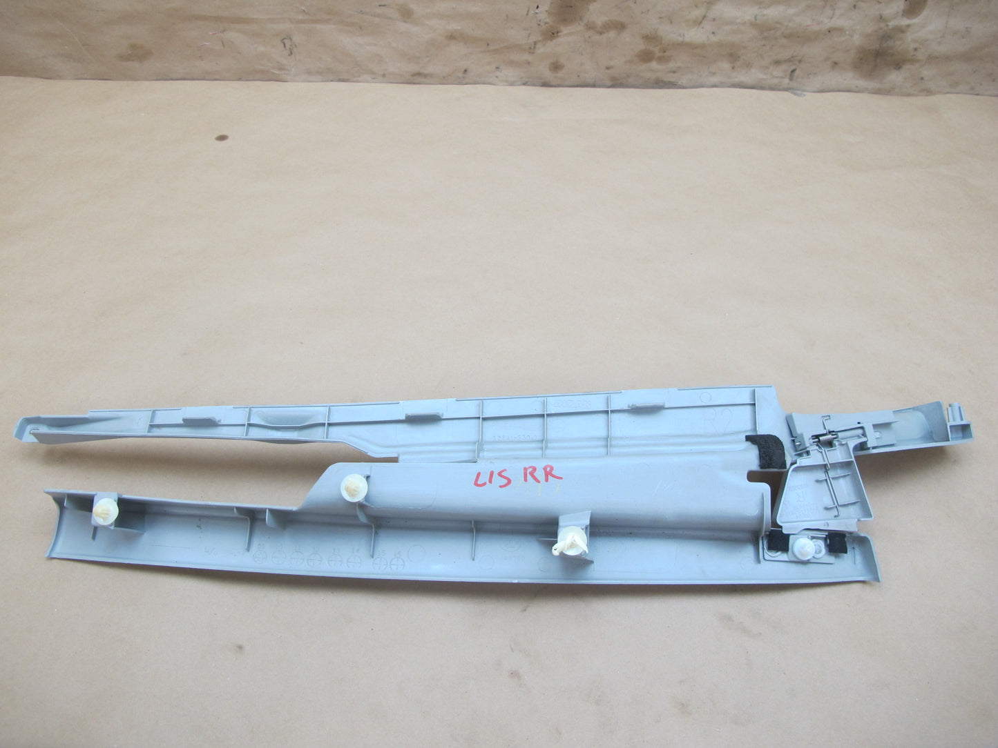 10-15 Lexus IS350 IS250 Convertible Rear Right Roof Rail Trim Panel Set OEM