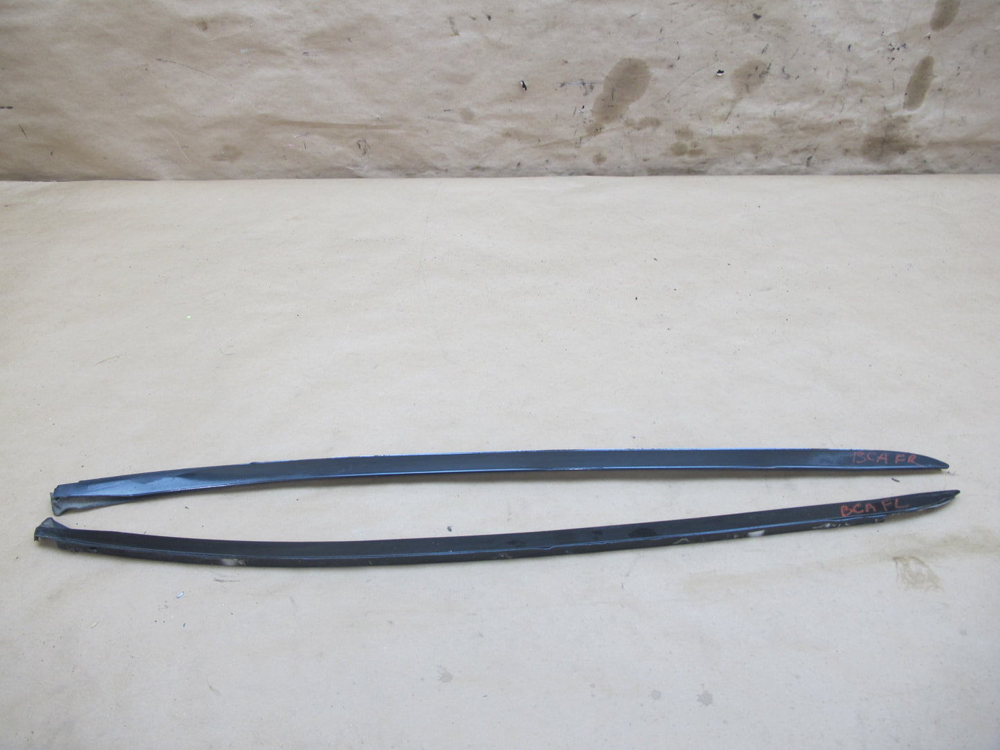 06-12 Bentley Continental Flying Spur Front Windshield Trim Molding Set of 2