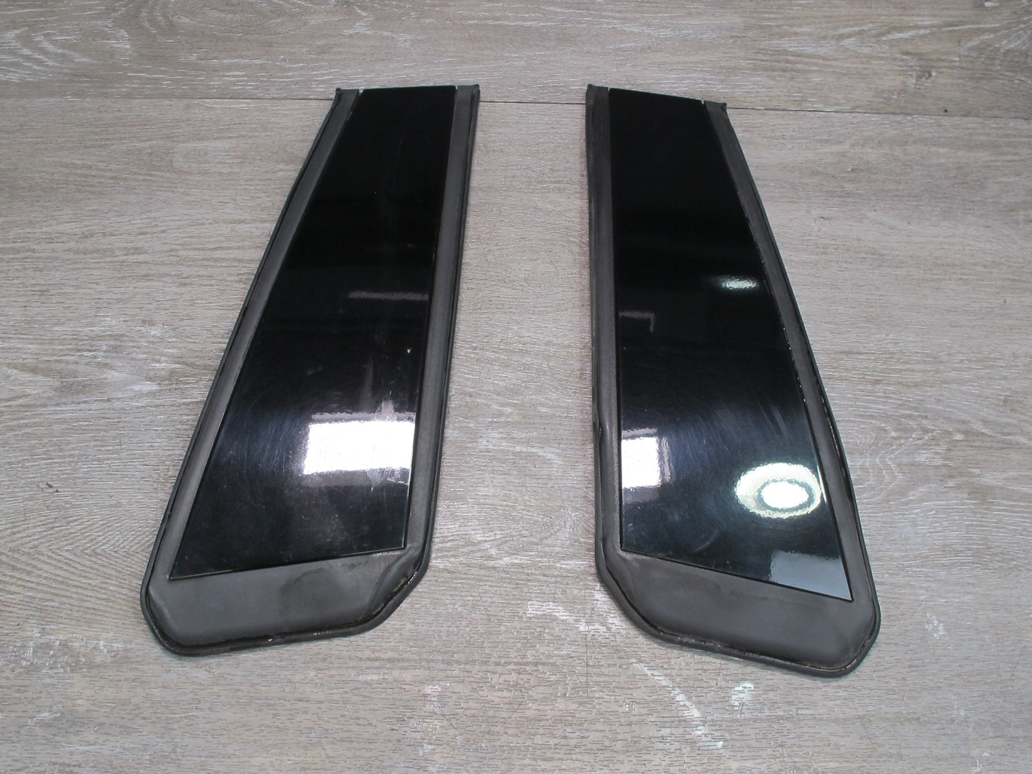 11-12 Fisker Karma Left & Right Exterior B Pillar Trim Molding Panel Set OEM