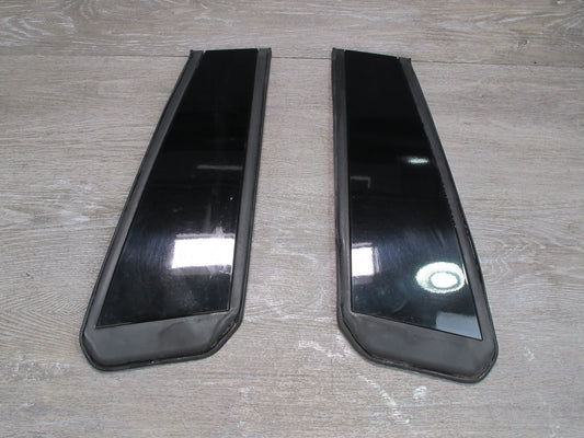 11-12 Fisker Karma Left & Right Exterior B Pillar Trim Molding Panel Set OEM