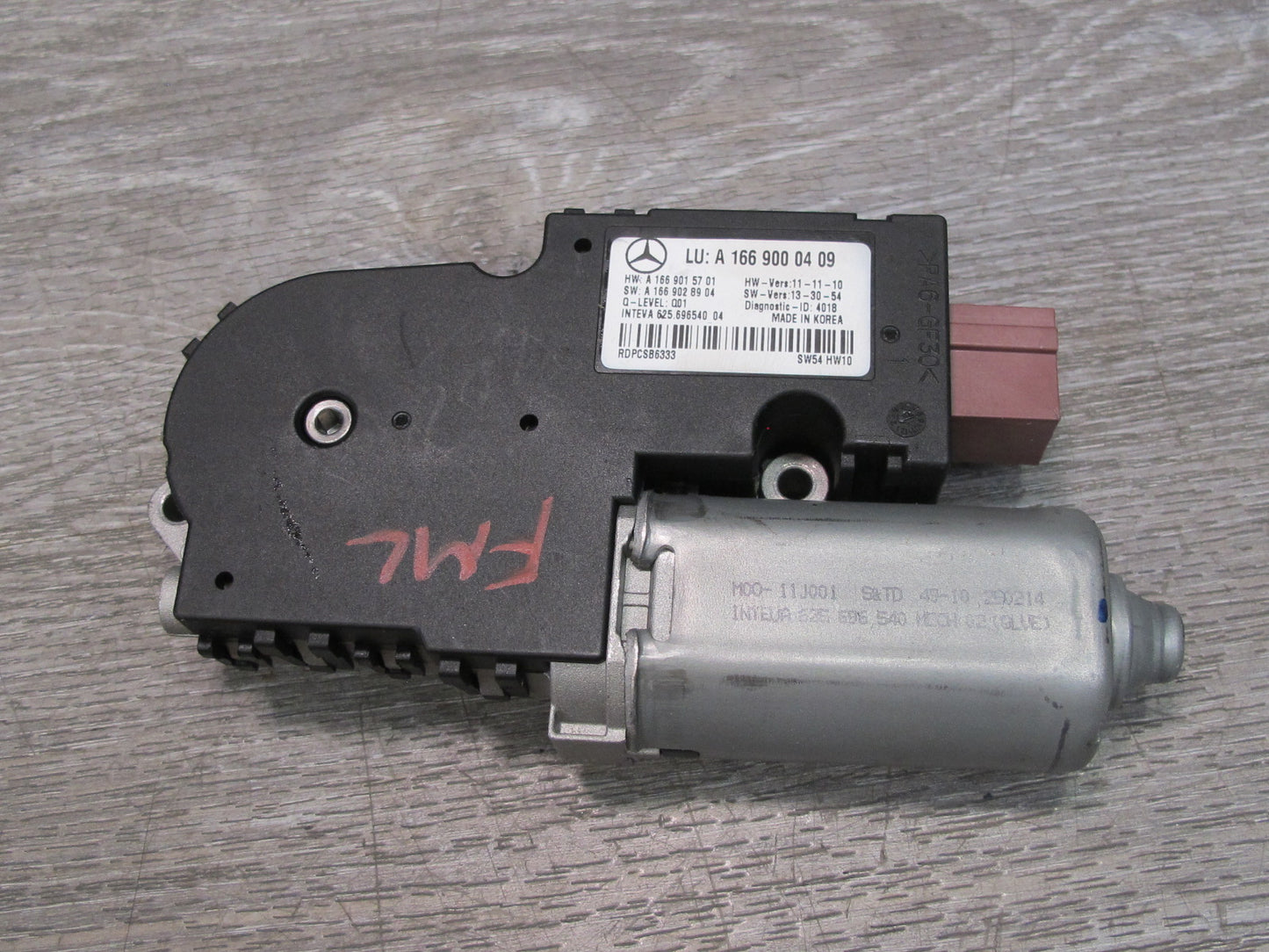 12-15 Mercedes W166 X166 Sunroof Motor Drive Unit 1669000409 OEM
