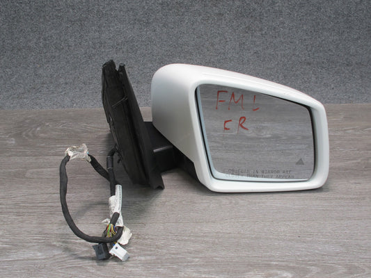 13-15 Mercedes W166 X166 Right Door Heated Side View Mirror w Blind Spot OEM