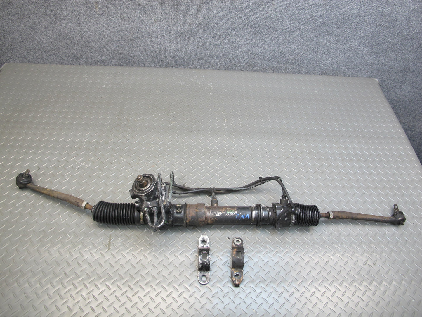 81-83 Datsun Nissan 280ZX S130 Power Steering Gear Rack w Pipe Line Assy OEM