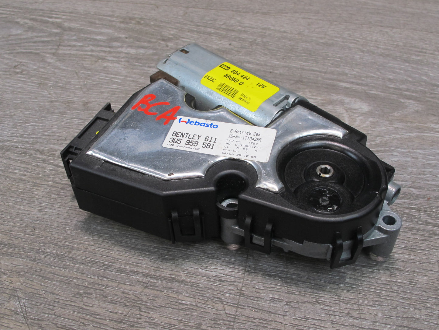 2006-2012 Bentley Flying Spur Front Upper Suroof Moon Roof Power Motor