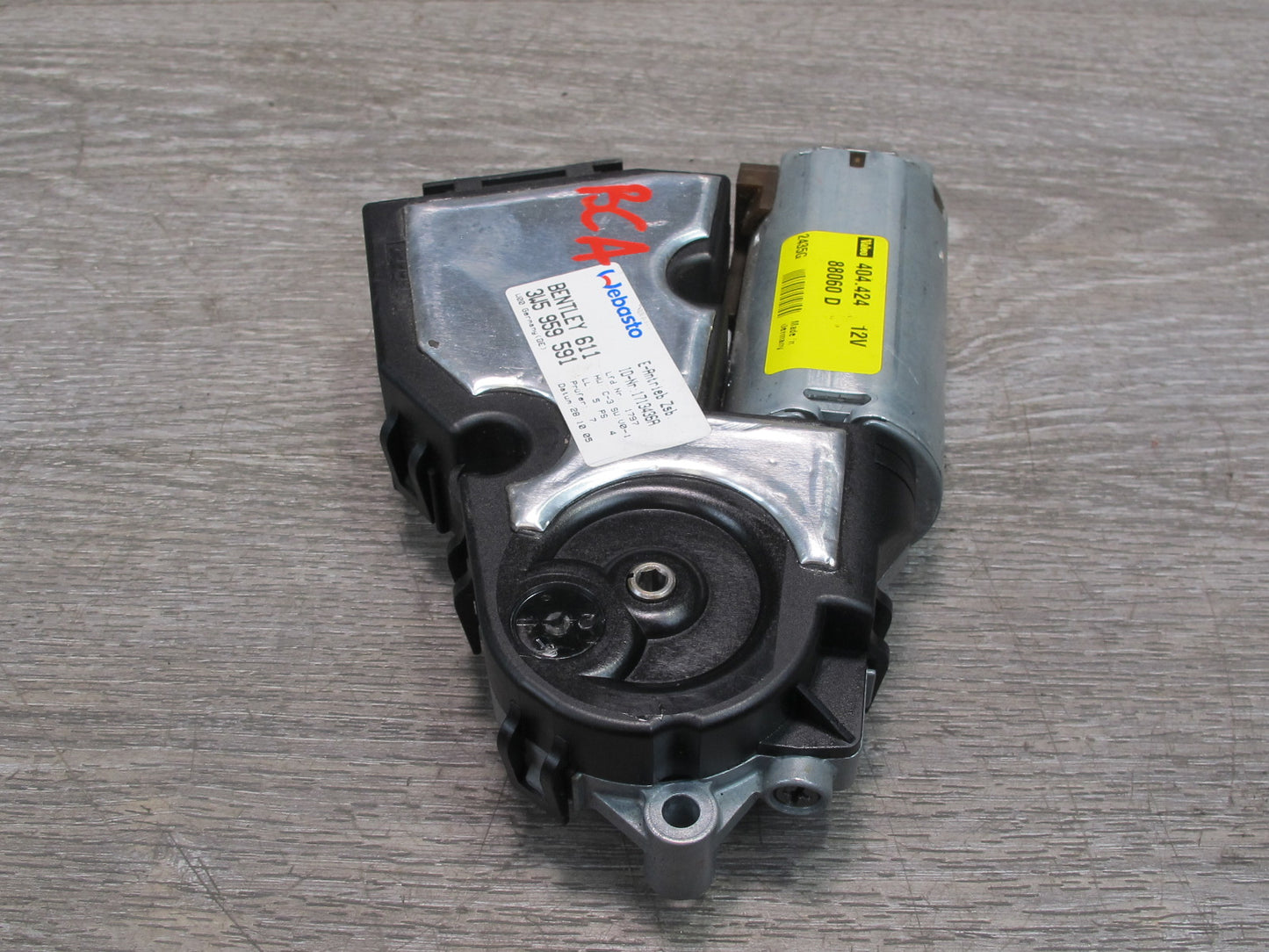 2006-2012 Bentley Flying Spur Front Upper Suroof Moon Roof Power Motor
