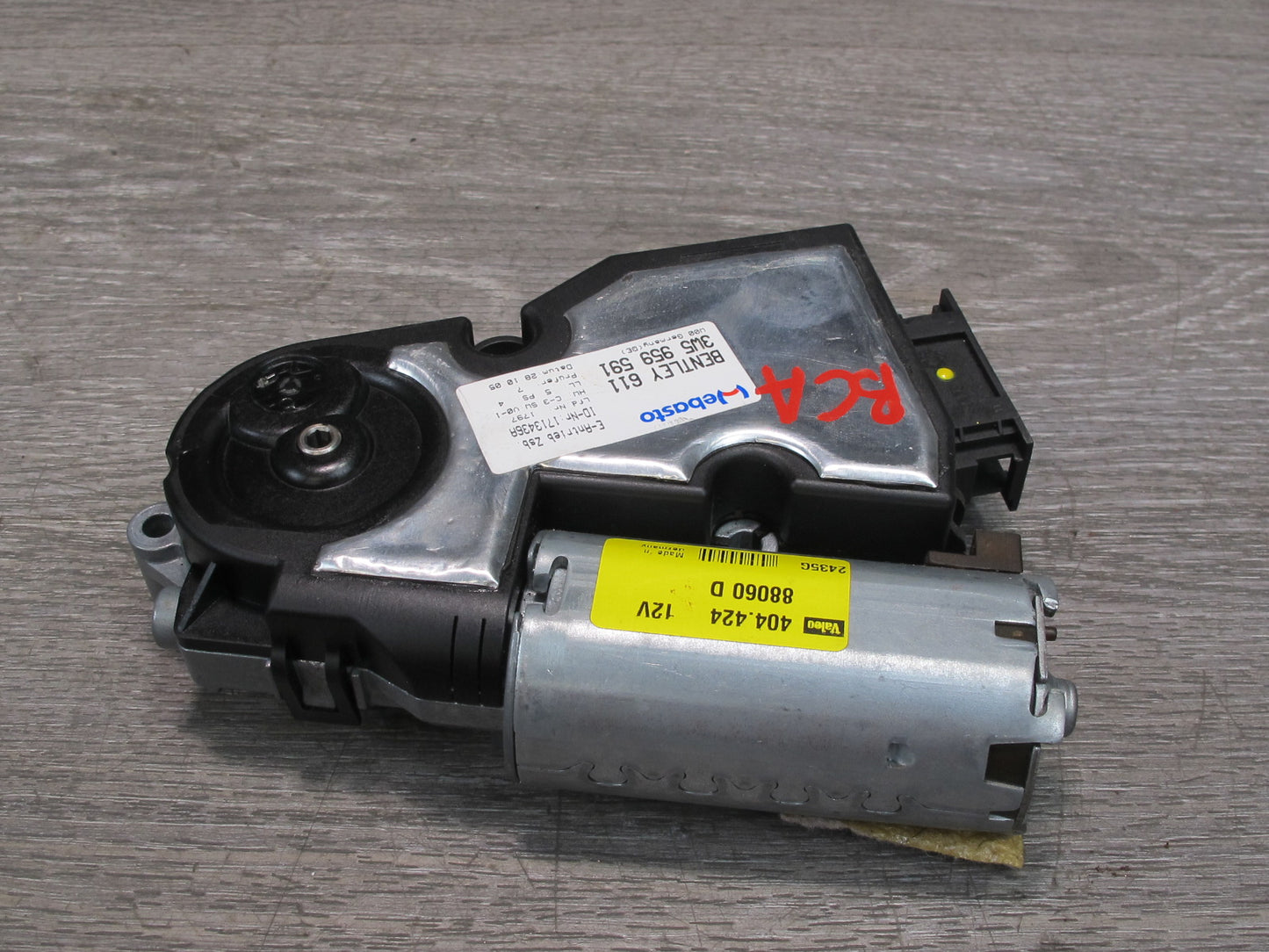 2006-2012 Bentley Flying Spur Front Upper Suroof Moon Roof Power Motor