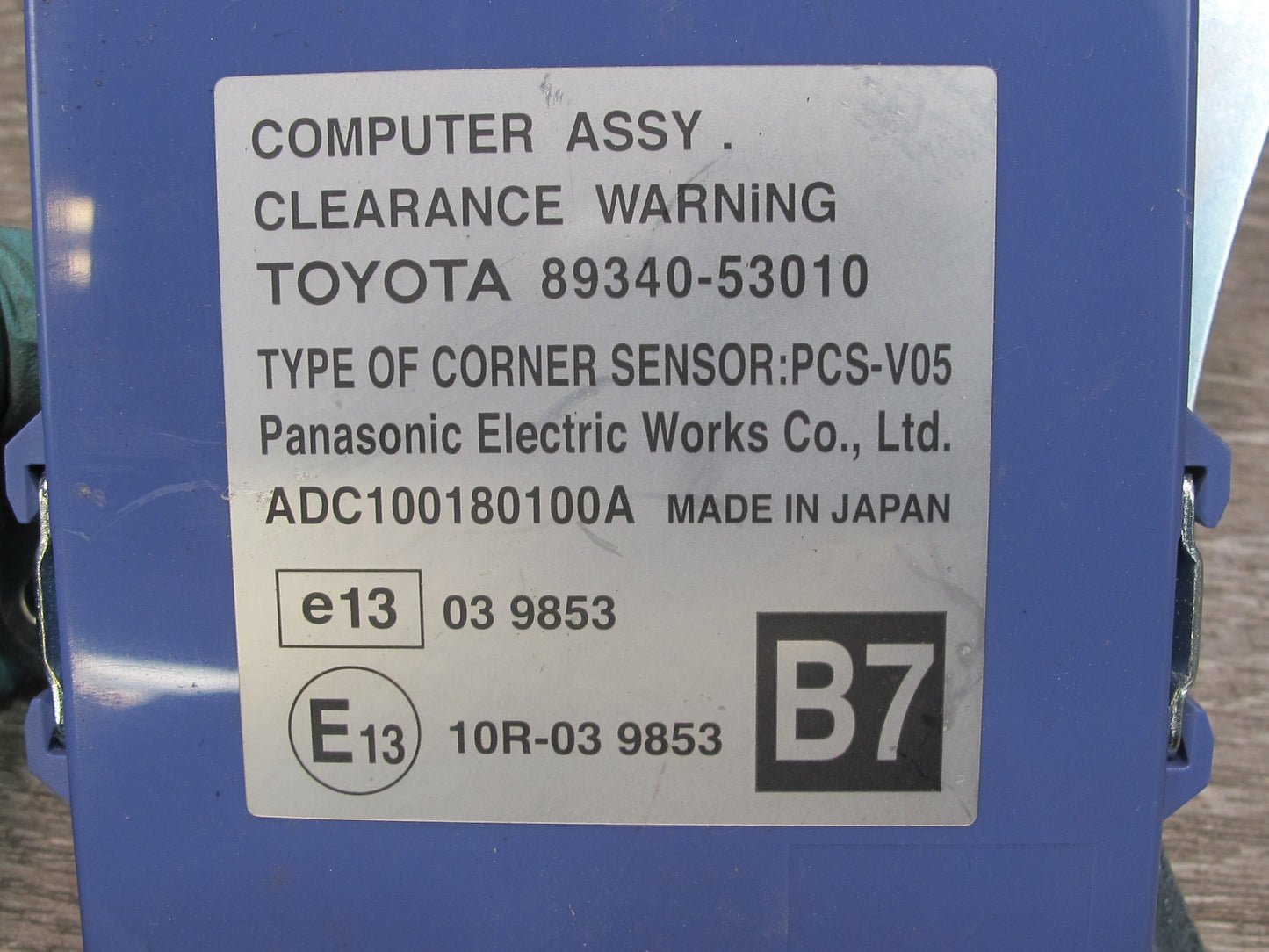 10-11 Lexus IS350 IS250 Conv PDC Parking Clearance Warning Control Module OEM