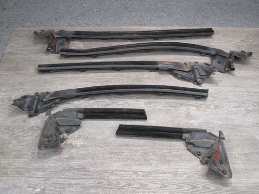 11-12 Fisker Karma Set of 6 Front Rear Left Right Window Weatherstrip Seal OEM