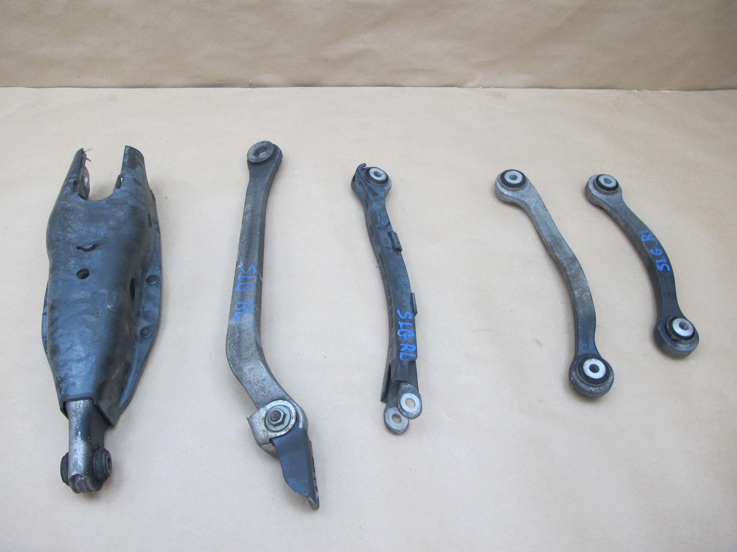 03-08 Mercedes R230 Sl-class Set of 5 Rear Left Upper & Lower Control Arm OEM