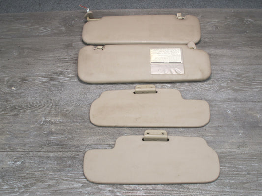 1998-2002 Lexus J100 LX470 Primary & Secondary Front Sun Visor Set of 4