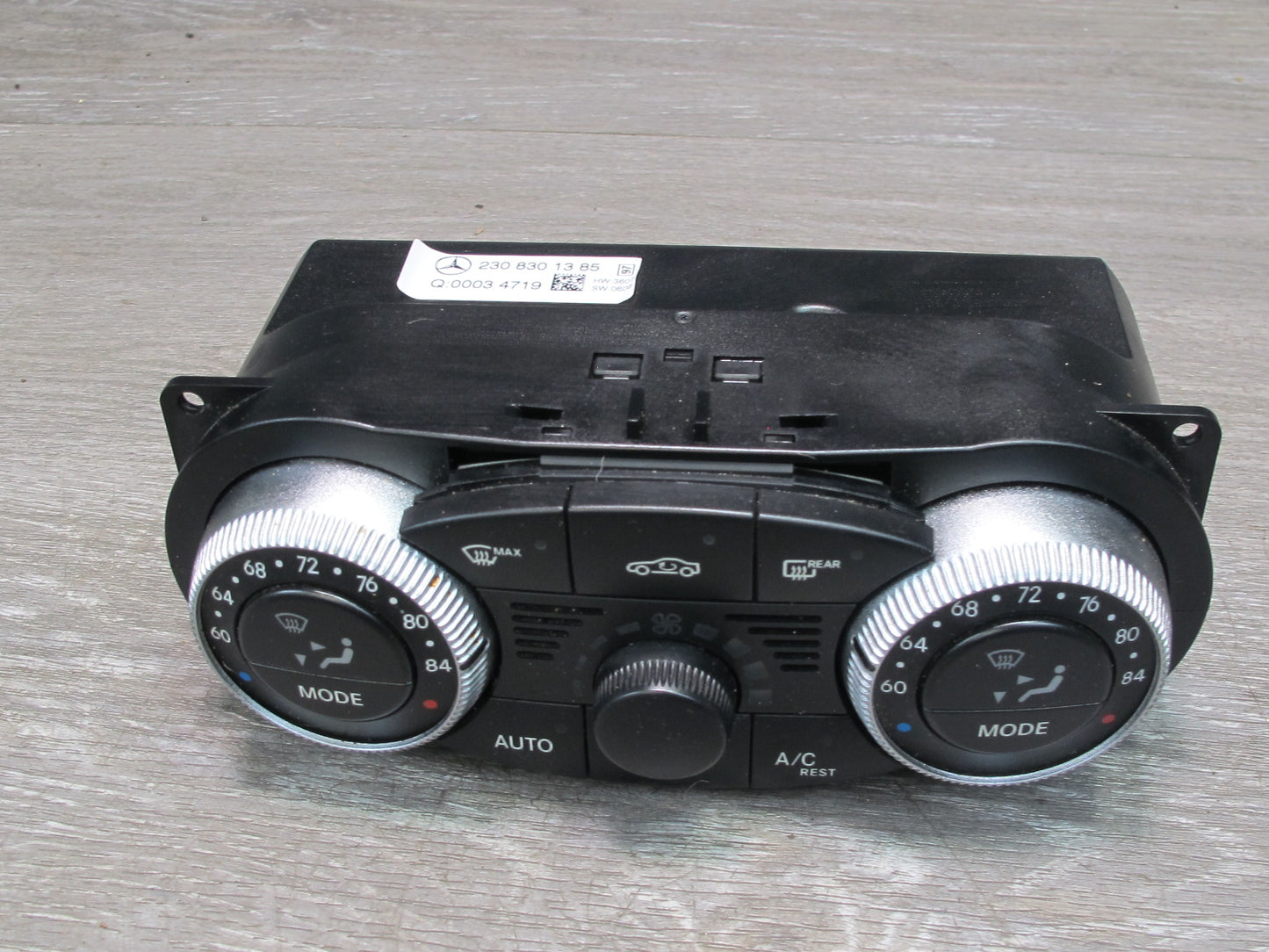 03-12 Mercedes R230 Sl-class A/C Heater Climate Control Switch Panel OEM