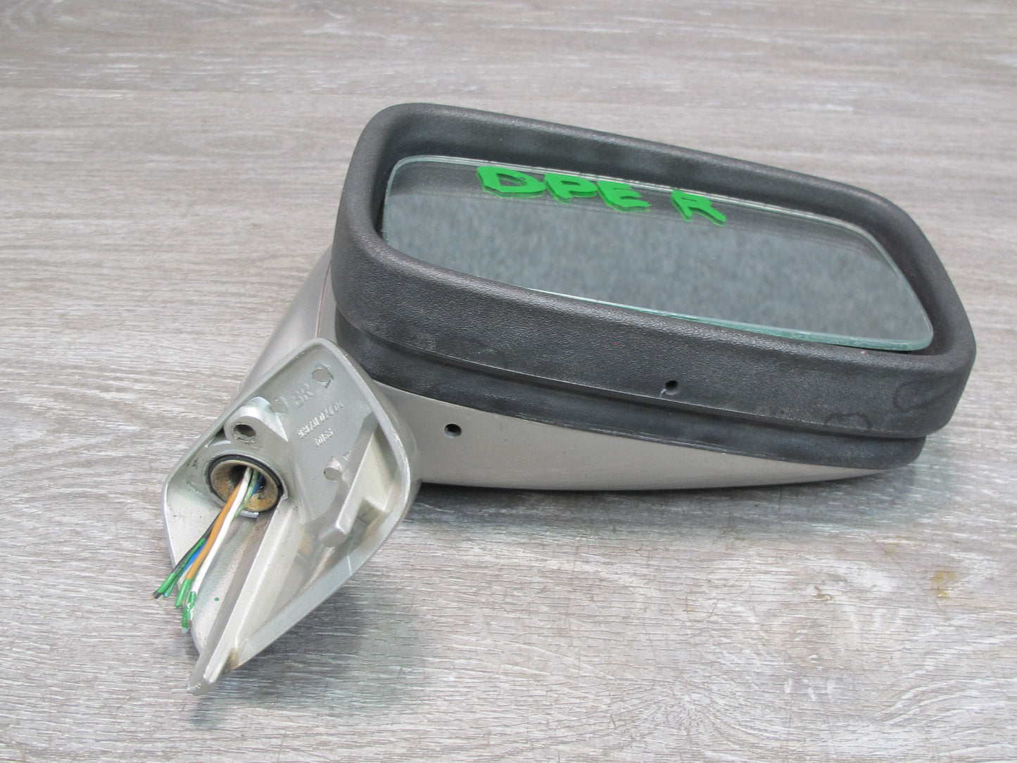 1983-1984 Porsche 928 S Front Right Side View Exterior Door Mirror Silver