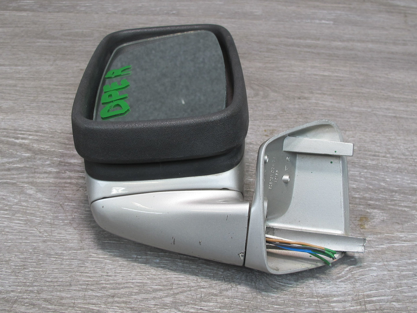 1983-1984 Porsche 928 S Front Right Side View Exterior Door Mirror Silver