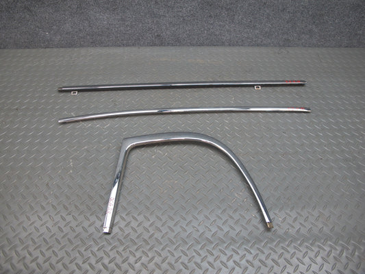 06-12 Bentley Continental Flying Spur Rear Right Door Chrome Trim Molding Set