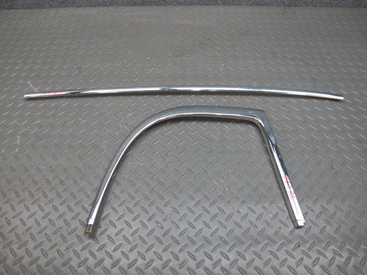 06-12 Bentley Continental Flying Spur Rear Left Door Chrome Trim Molding Set
