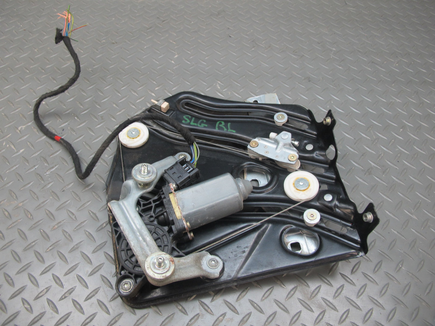 03-12 Mercedes R230 Sl-class Rear Left Window Regulator w Motor OEM