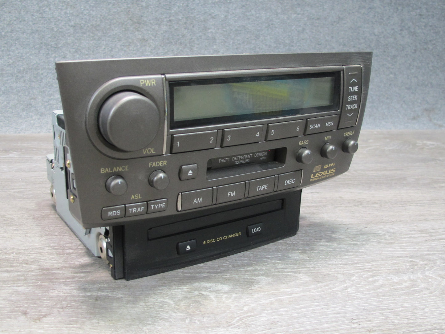 01-03 Lexus UCF30L LS430 Radio Cassette CD Player Receiver Head Unit OEM