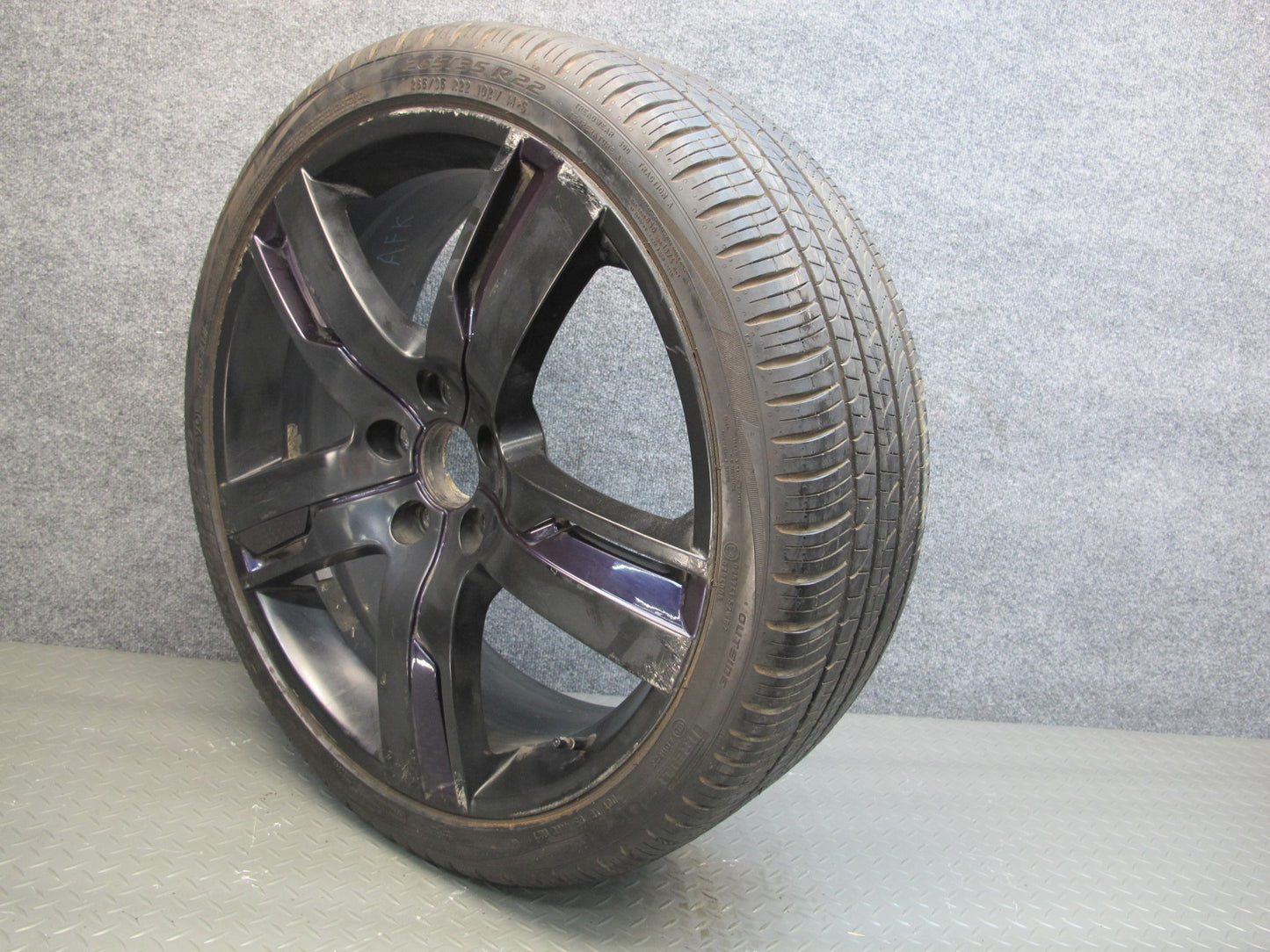 11-12 Fisker Karma Factory R22 22" Front Wheel Rim 22x8.5J ET42.6 Tire 265/35