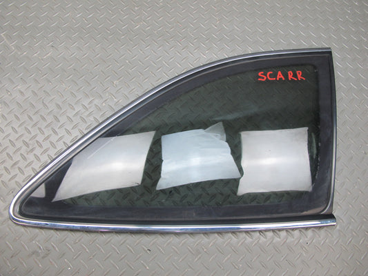 92-96 Lexus JZZ31L SC400 SC300 Rear Right Quarter Glass Window w Molding OEM