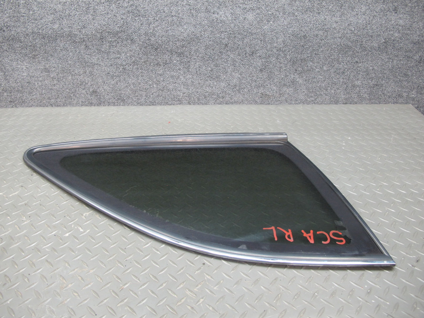 92-96 Lexus JZZ31L SC400 SC300 Rear Left Quarter Glass Window w Molding OEM