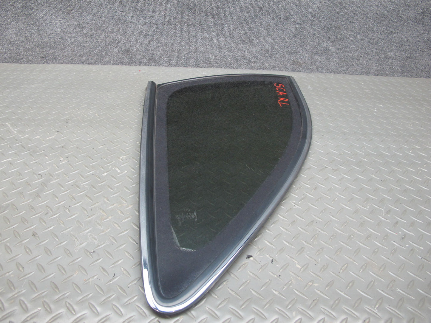 92-96 Lexus JZZ31L SC400 SC300 Rear Left Quarter Glass Window w Molding OEM