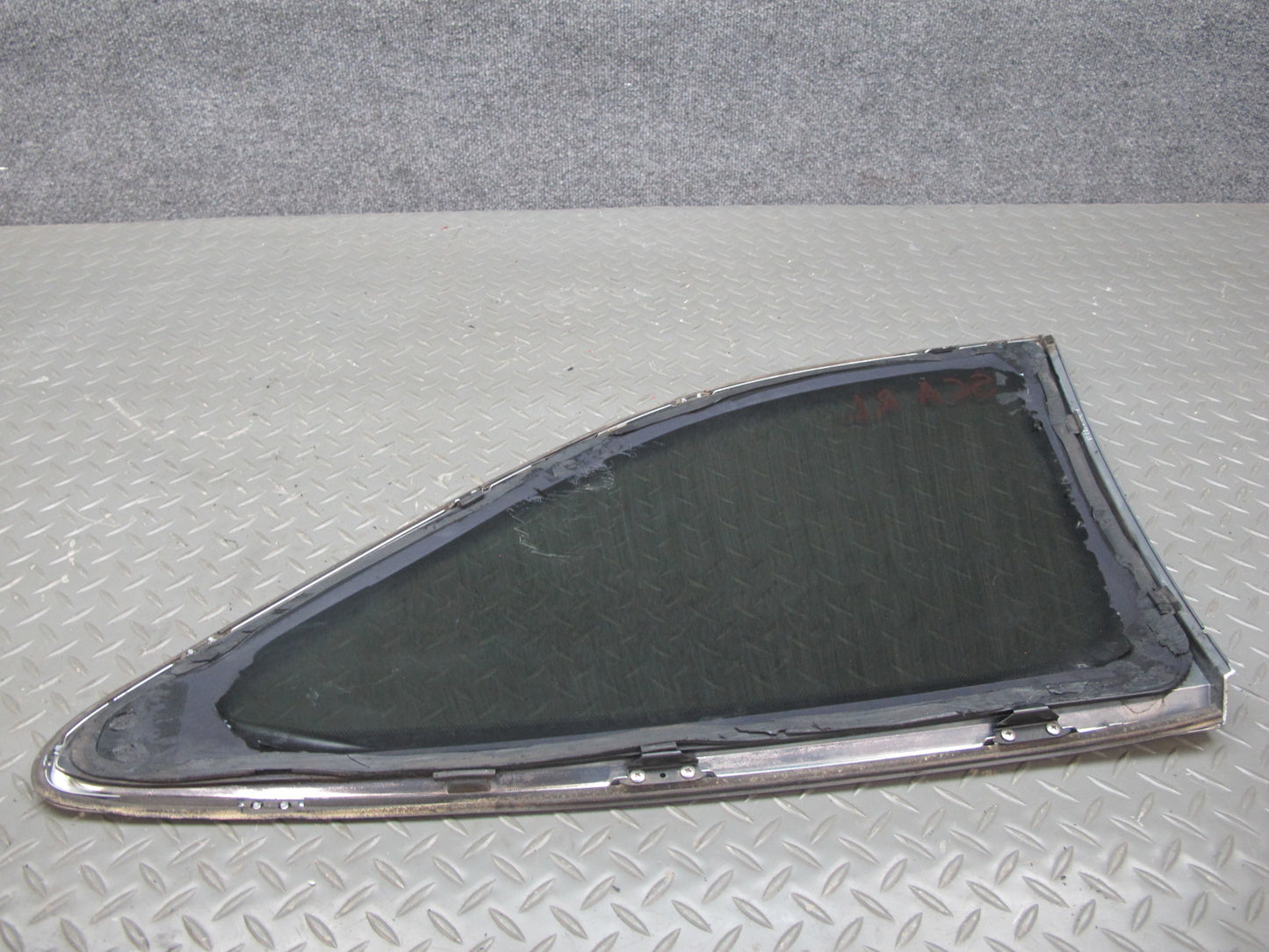 92-96 Lexus JZZ31L SC400 SC300 Rear Left Quarter Glass Window w Molding OEM