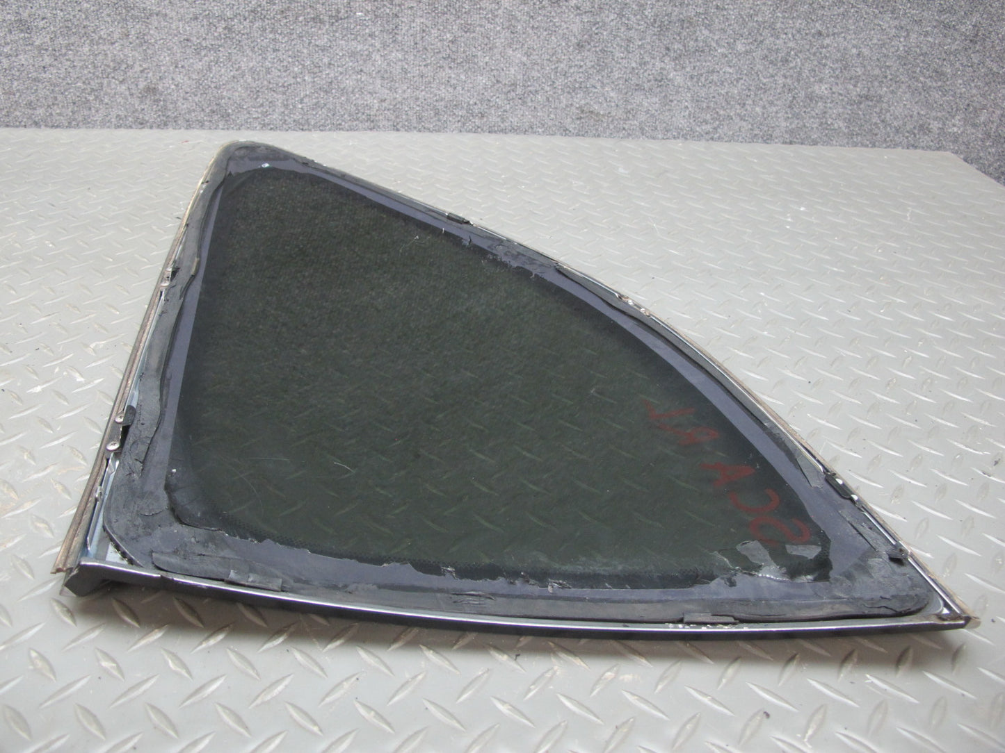 92-96 Lexus JZZ31L SC400 SC300 Rear Left Quarter Glass Window w Molding OEM