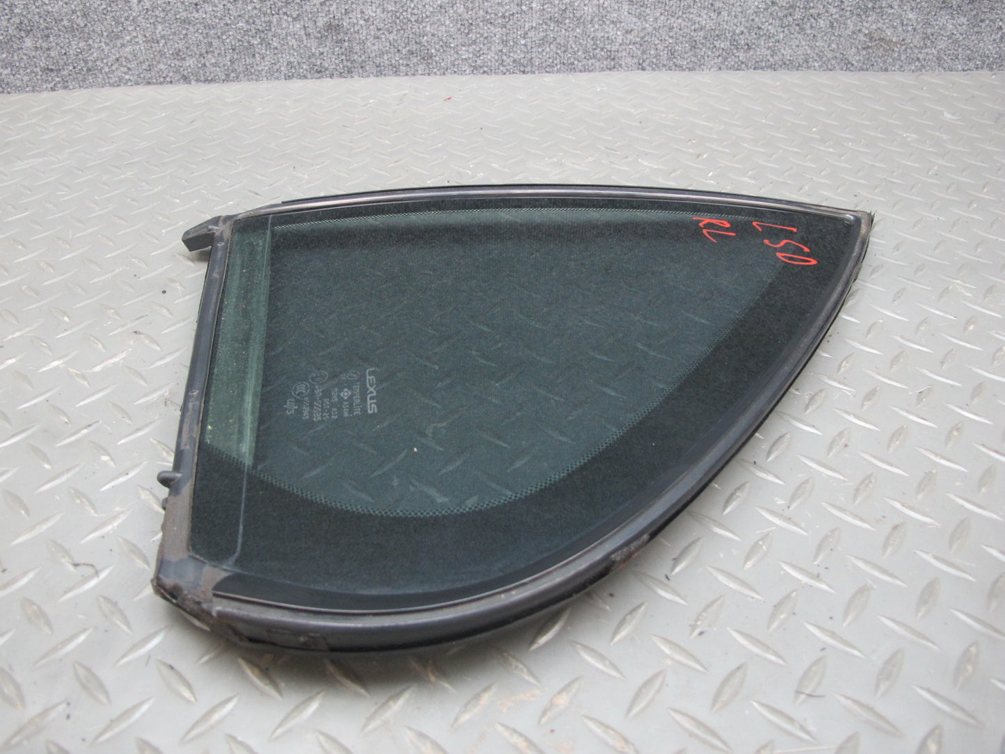 01-06 Lexus UCF30L LS430 Rear Left Door Fixed Glass Window OEM