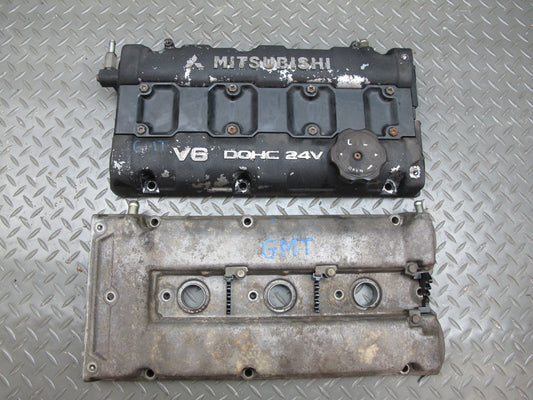 91-93 Mitsubishi 3000GT 3.0 6G72 NA Engine Cylinder Head Valve Cover Set OEM