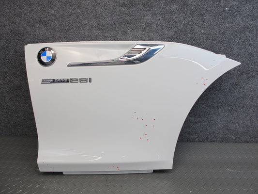 14-16 BMW E89 Z4 28i sdrive Front Right Fender Shell Cover Panel White OEM