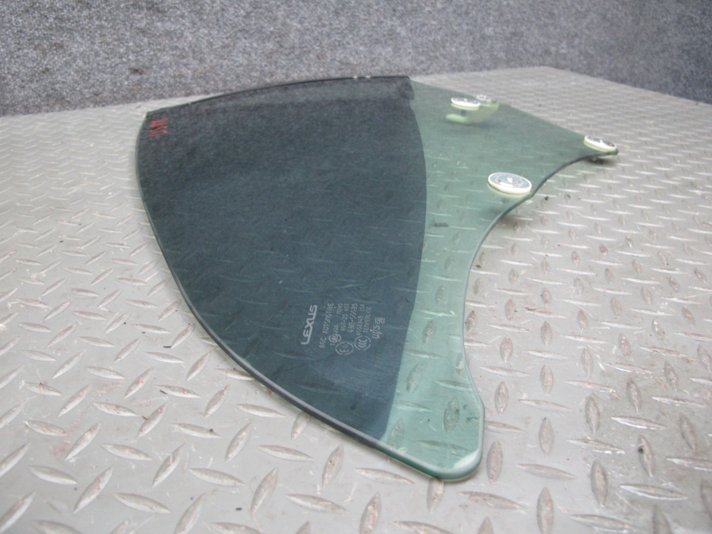 10-15 Lexus IS350 IS250 Convertible Rear Right Side Quarter Window Glass OEM