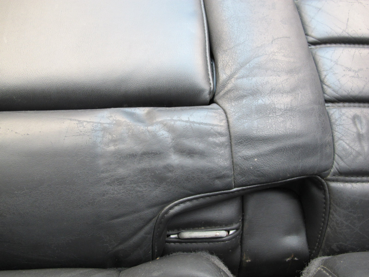 2003-2007 Hummer H2 Rear 2ND ROW Left & Right Side Leather Black Seat Set of 2