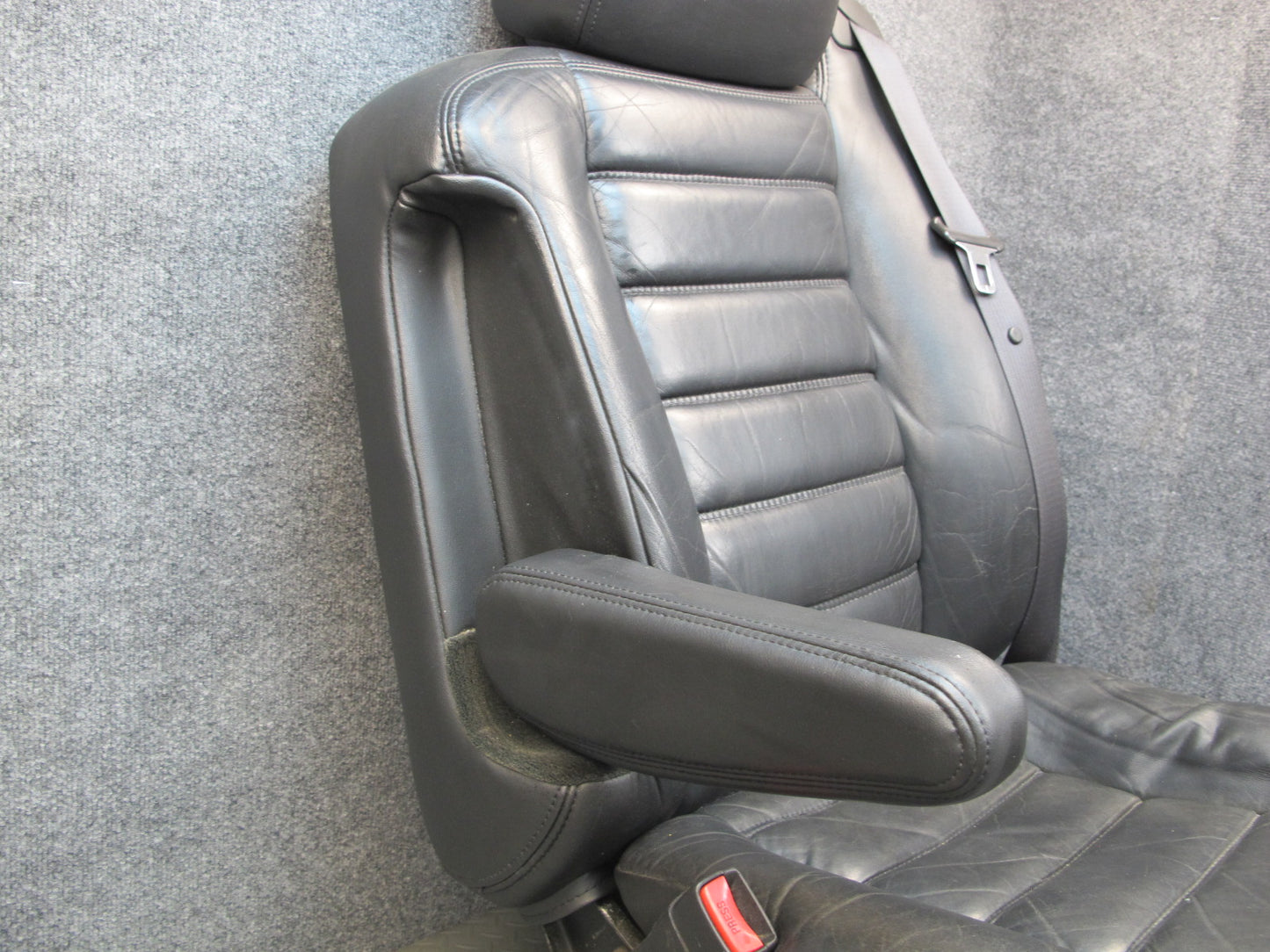 2005-2007 Hummer H2 Front Left & Right Side Leather Black Seat Set of 2