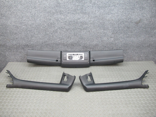 09-16 BMW E89 Z4 Set of 3 Front Headliner A Pillar Trim Cover Panel Black OEM