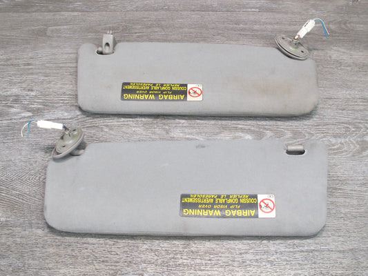 01-05 Lexus GS300 GS430 Set of 2 Front Left & Right Sun Visor Shade Gray OEM